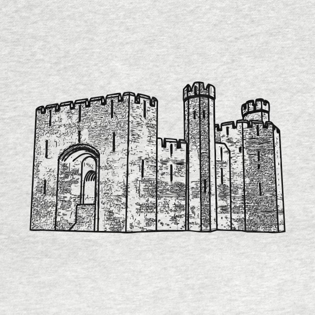 Caernarfon Castle Vector by tribbledesign